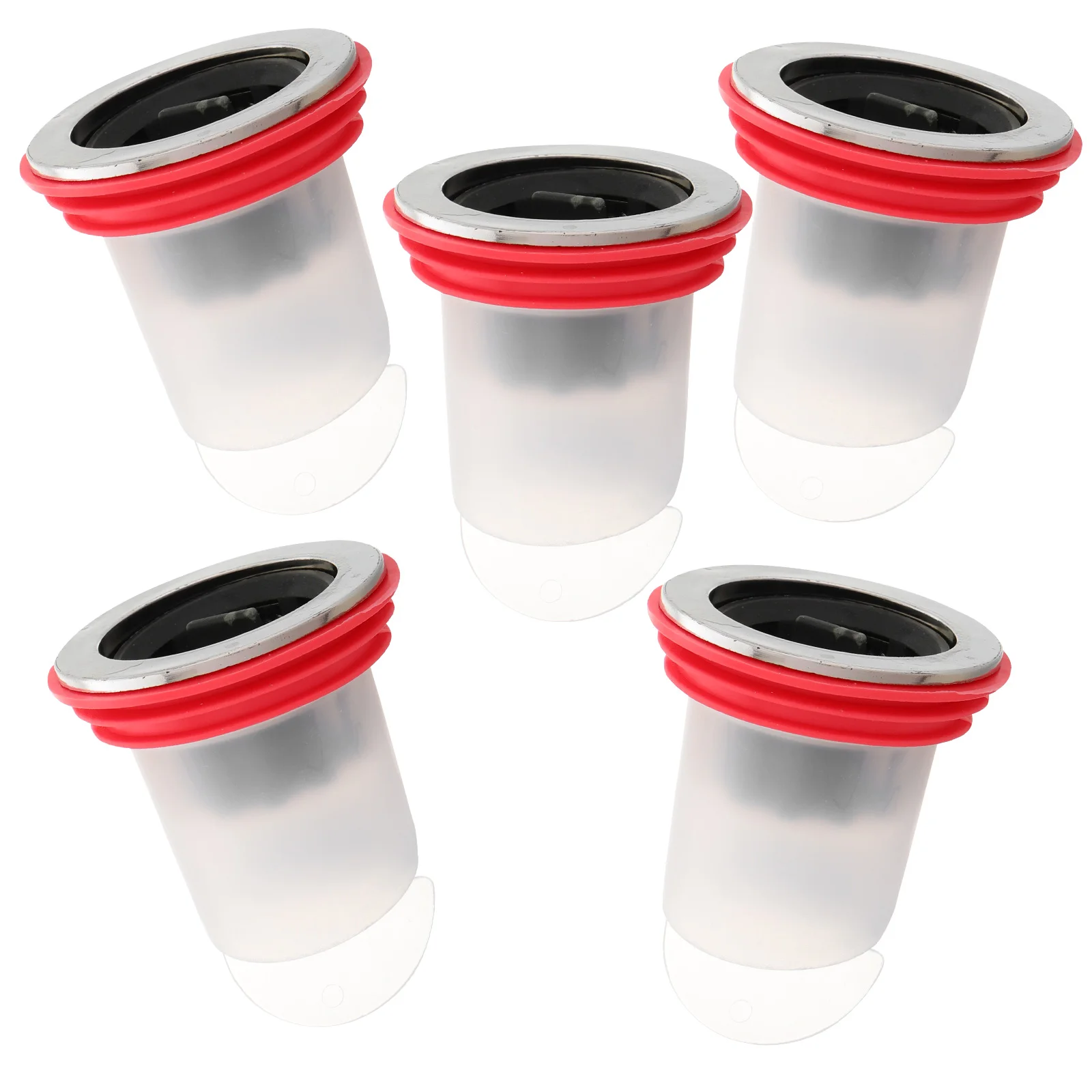 

5pcs Floor Drain Anti Odor Core Universal Bathroom Smell Stopper Prevents Backflow Hair Filtration Odor Proof Drain Plug For
