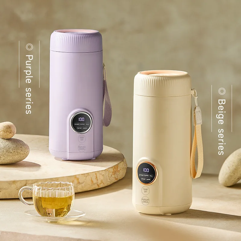 550ml Electric Kettle Portable Heating Cup Multifunctional Boiled Water Pot Smart Teapot Adjustable Temperature Kettles EU plug