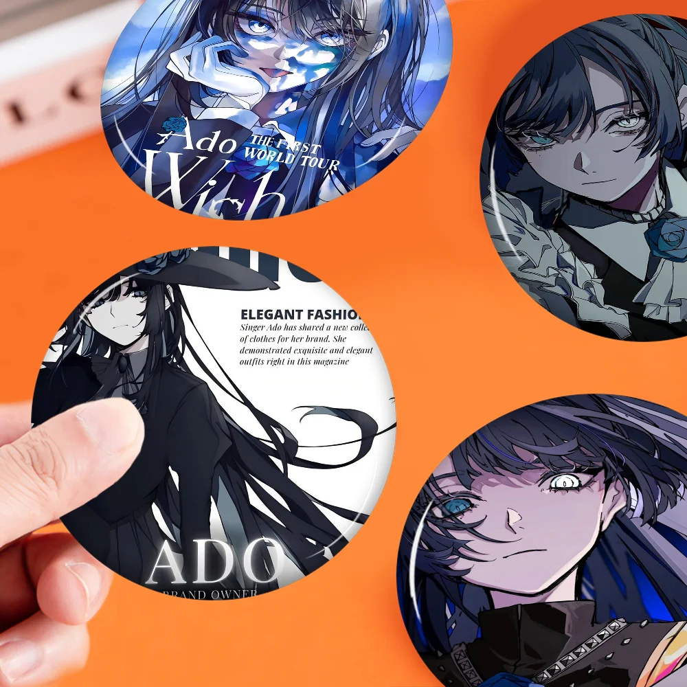 

1pc Ado Movie Sticky Creative Tinplate Soft Button Pins Animal Icon Brooch Lapel Backpack Badge Accessories Pin