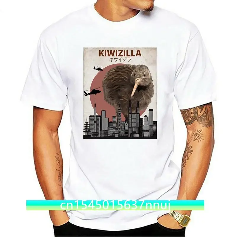 

2019 Hot sale Fashion 100% cotton Kiwizilla Funny Kiwi T-Shirt New Zealand Bird Lovers Gift Tee shirt