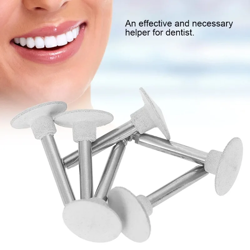 6Pcs Tooth Polishing Head Set Denture Grinding Teeth Whitening Machine Braces Head Teeth Dentistry Accessory Dental Lab Tools