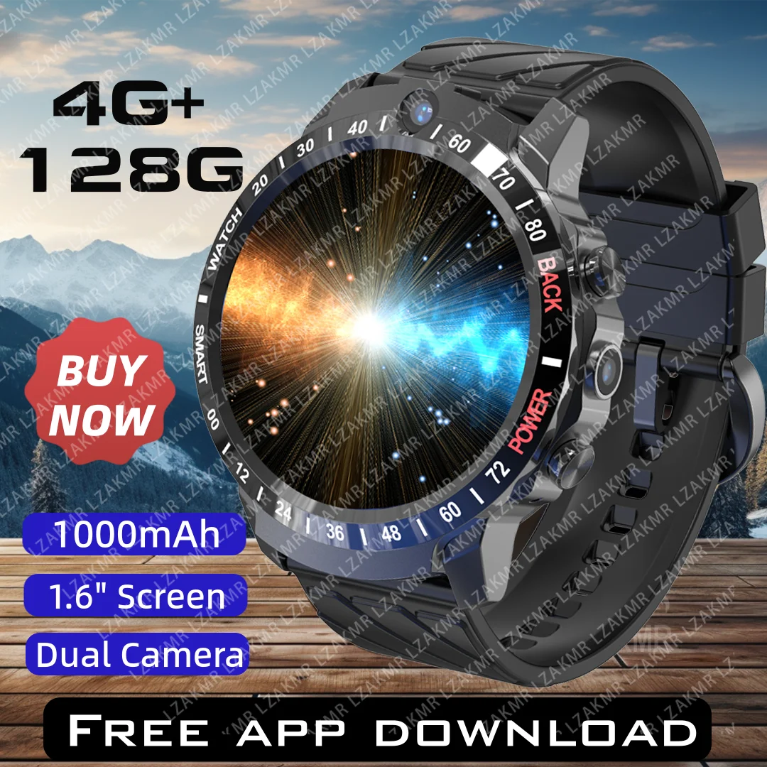 NEW 4GNet 1000mAh MT27-3 Smart Watch Dual Camera for Youtube Video SIM Calling WiFi Connectivity Application Download Smartwatch