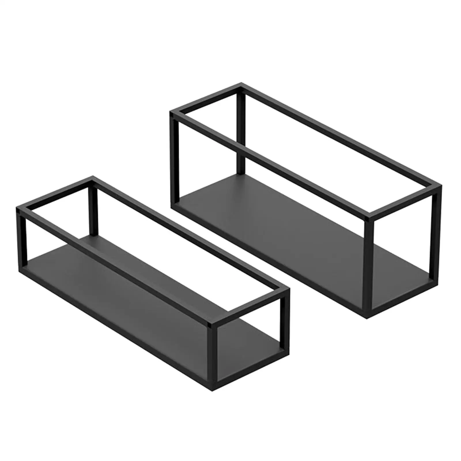 2Pcs Metal Cupcake Stand Showcase Dessert Table Display Set Rectangular Platter for Graduation Kitchen Buffet Pastry Dessert