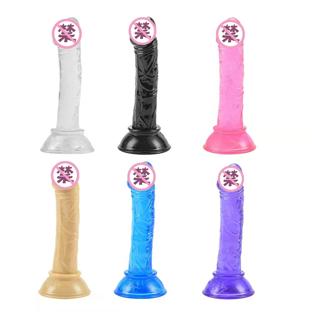 Anal Toys Small Dildo Suction Cup Large Head Soft Silicone Real Feel Penis Cock 18 Plus Adult Sex Toys For Women Men Butt Plug - Image 2