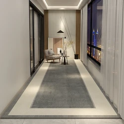 Tapis de couloir long sur mesure, tapis d'escalier européen, tapis de couloir d'hôtel, tapis d'allée de coureur, tapis de zone, polymères de sol non alds