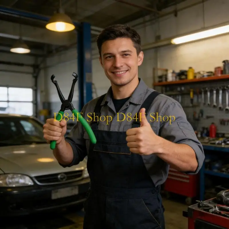 D84F Drum Brake Hold Down Spring Plate Pliers Drum Brake Tool Spring Plate Pliers