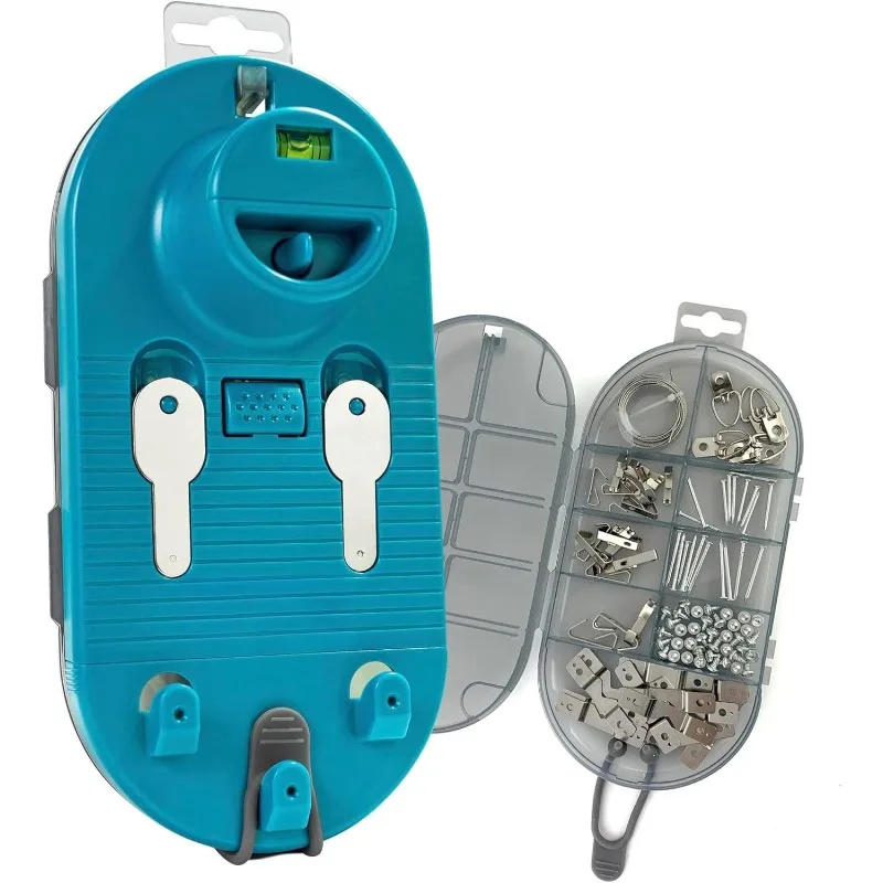 

All-in-One Picture Hanging Kit - Picture Leveling and Hanging Tool - Hang Sawtooth/Wire Hangers - Wall Hanging