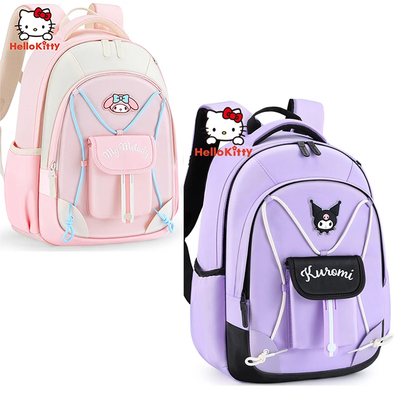 Mininstants Kuromi ma mélodie primaire étudiant Grade1-4 sac à dos filles dessin animé cartable écolière sac d'école élève livre sacs enfant cadeau