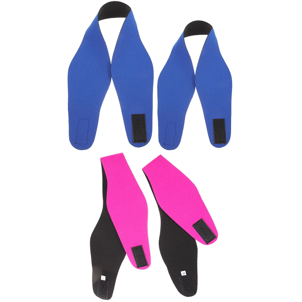 

4Pcs Swimming Headbands Colored Diving Ear Protection Stretchy Fit Comfortable Yoga Sports Headband Sweat Absorb