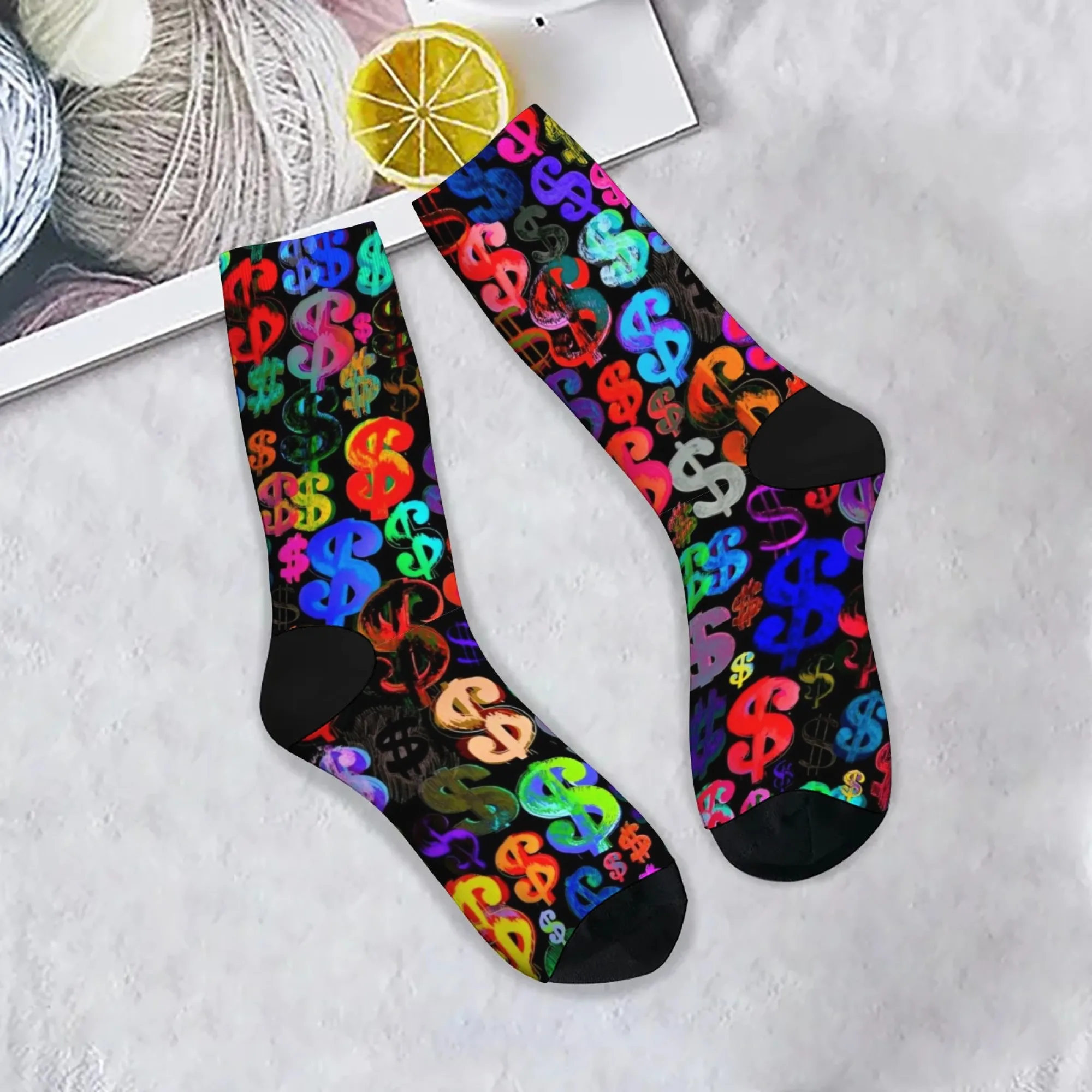 

Новинка, мужские носки с принтом в стиле Харадзюку, уличные компрессионные носки в стиле ретро, дышащие нескользящие носки, забавный подарок для вечеринки