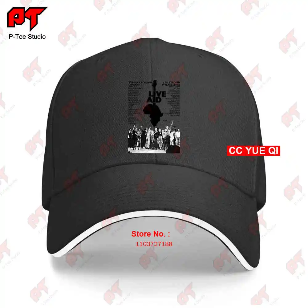 Live Aid Concerto Evento 1985 We Are The World Anni Baseball Caps Truck Cap 5Y1M