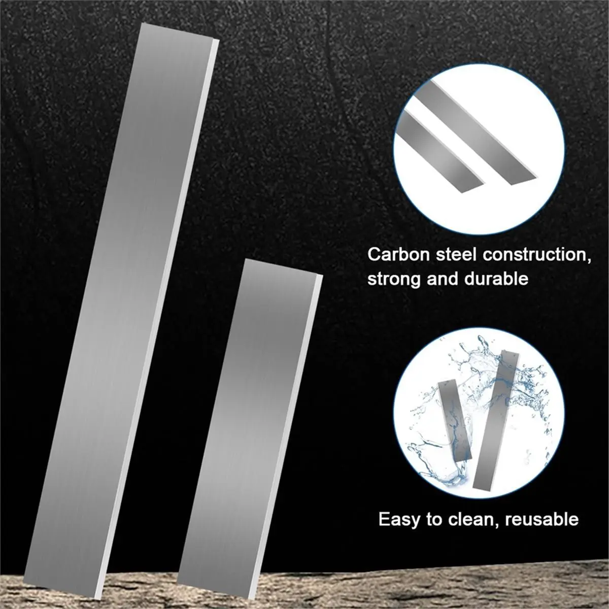 4 Pcs Polymer Clay Tools, 8 Inch 4 Inch Polymer Clay Blade,7-Pin Texture Kits & Tool, for Slicing,Sculpturing Detailing