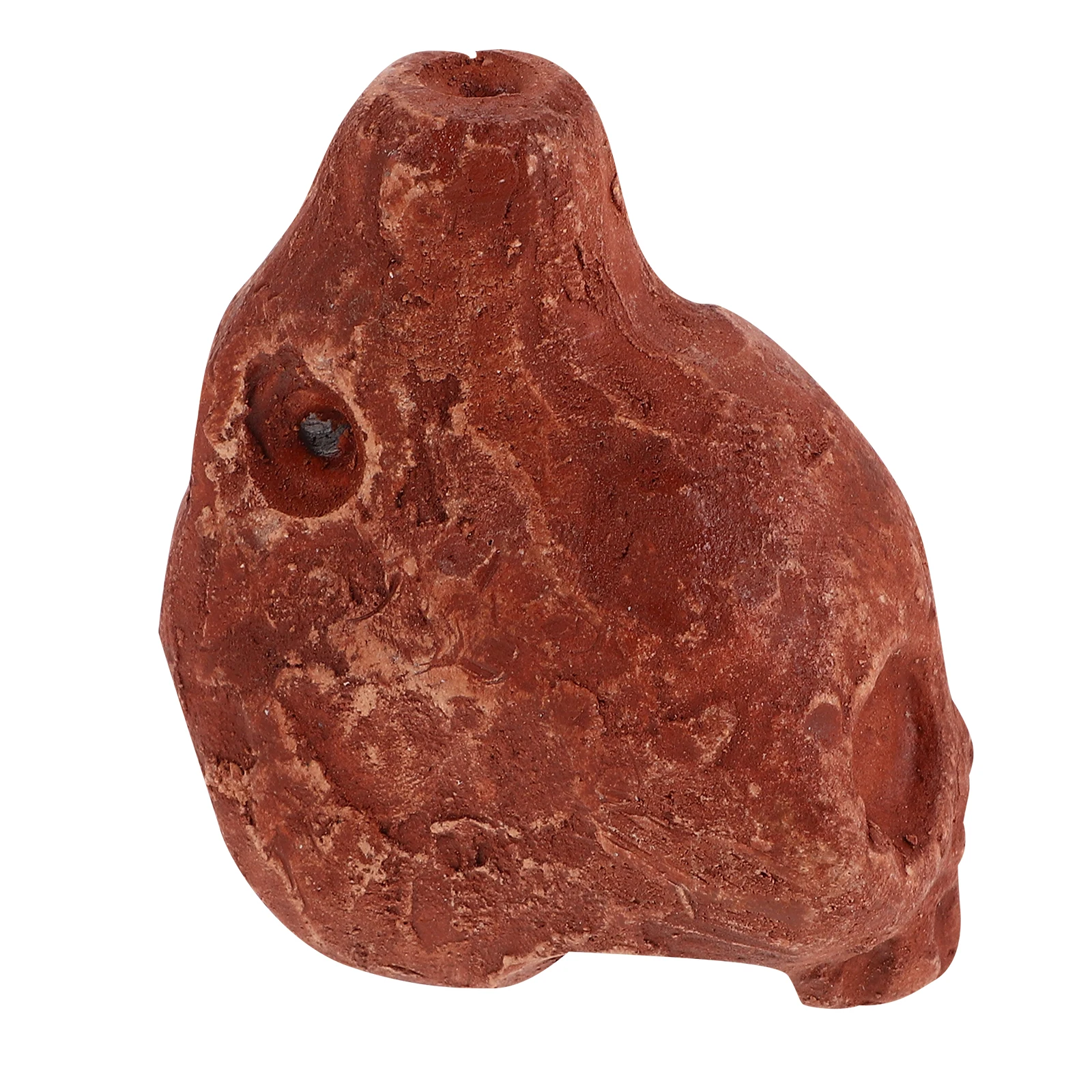 Mini Ceramic Skull Whistle Loud Crisp Sound Halloween Party Favors Emergency Survival Light Brown Novelty Funny