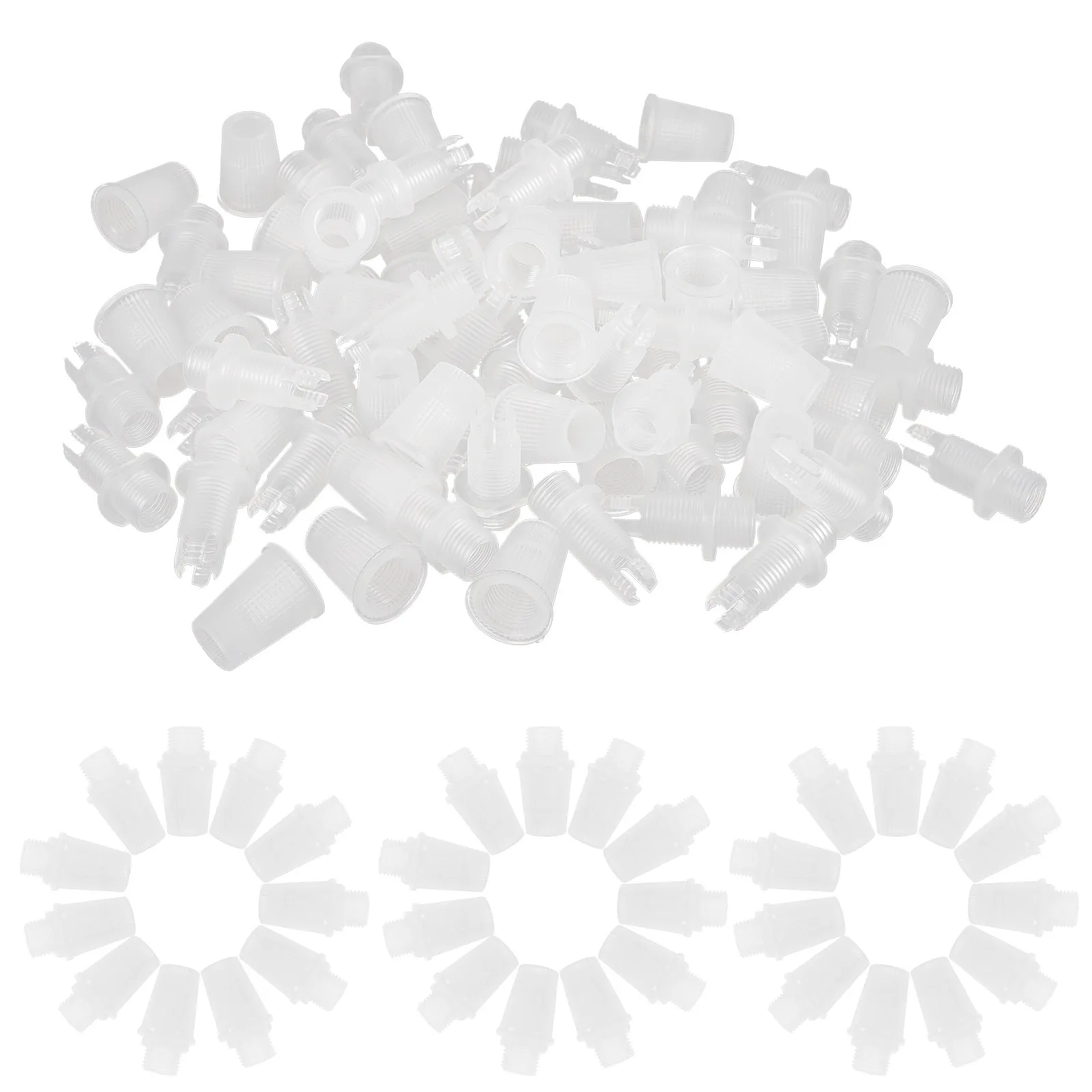 100pcs Cable Gland Strain Relief Connectors for Pendant Lights, Power Cords & Wire Management