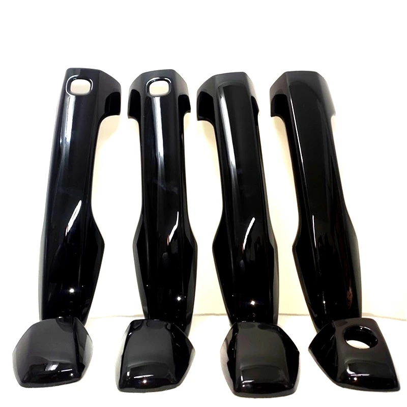 

For Mitsubishi Outlander 2024 2022 2022 Car Door Handle Cover Protection Trims 3d Stickers Glossy Black Silver Carbon Auto Parts