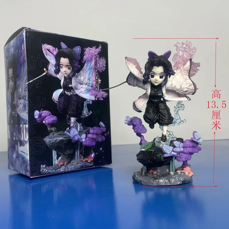 

14cm Demon Slayer Anime Figure Kochou Shinobu Action Figures Toys model statue Collection Desktop decoration Pendant kids Gifts