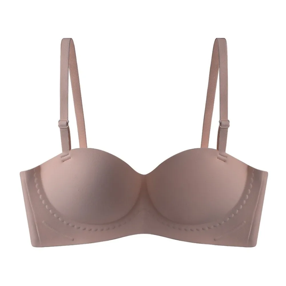 

Comfortable Slim Wireless Deep V Bra Solid Color Traceless Underwear for Women V Neck Lingerie Girls Seamless Bra Sport