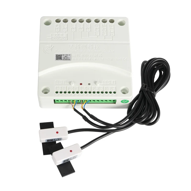 XKC-C383 automatyczny regulator poziomu cieczy odprowadzania wody, kontrolery AC110v-220v/DC12v-24v czujników poziomu wody