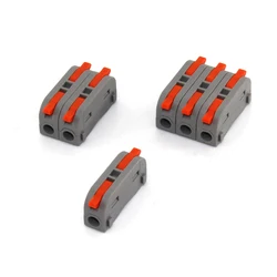 1/5/10pcs M2-1 Kabel Connectoren Mini Universele Compact Dirigent Push-In Terminal Blok Quick Lente Splicing Draad Voor Thuis