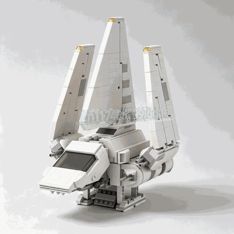 1137PCS Futuristic Space Shuttle Building Blocks Sci Fi Transport Aircraft Model DIY Assembly Toy Creative Popular Display Gift
