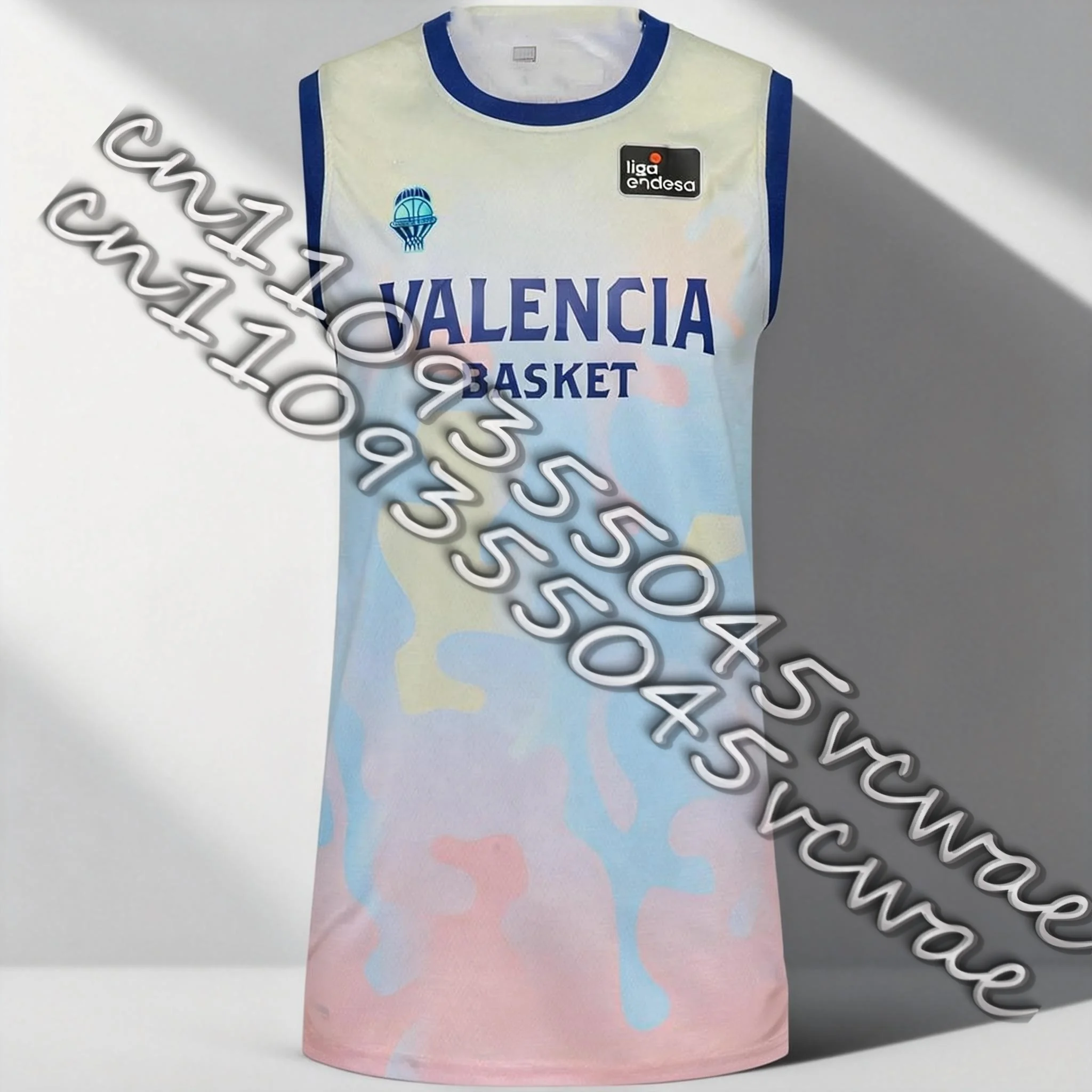 Nueva Camiseta de Baloncesto Valencia para Niños, Chaleco Deportivo Transpirable de Secado Rápido y Cómodo para Adultos y Niños