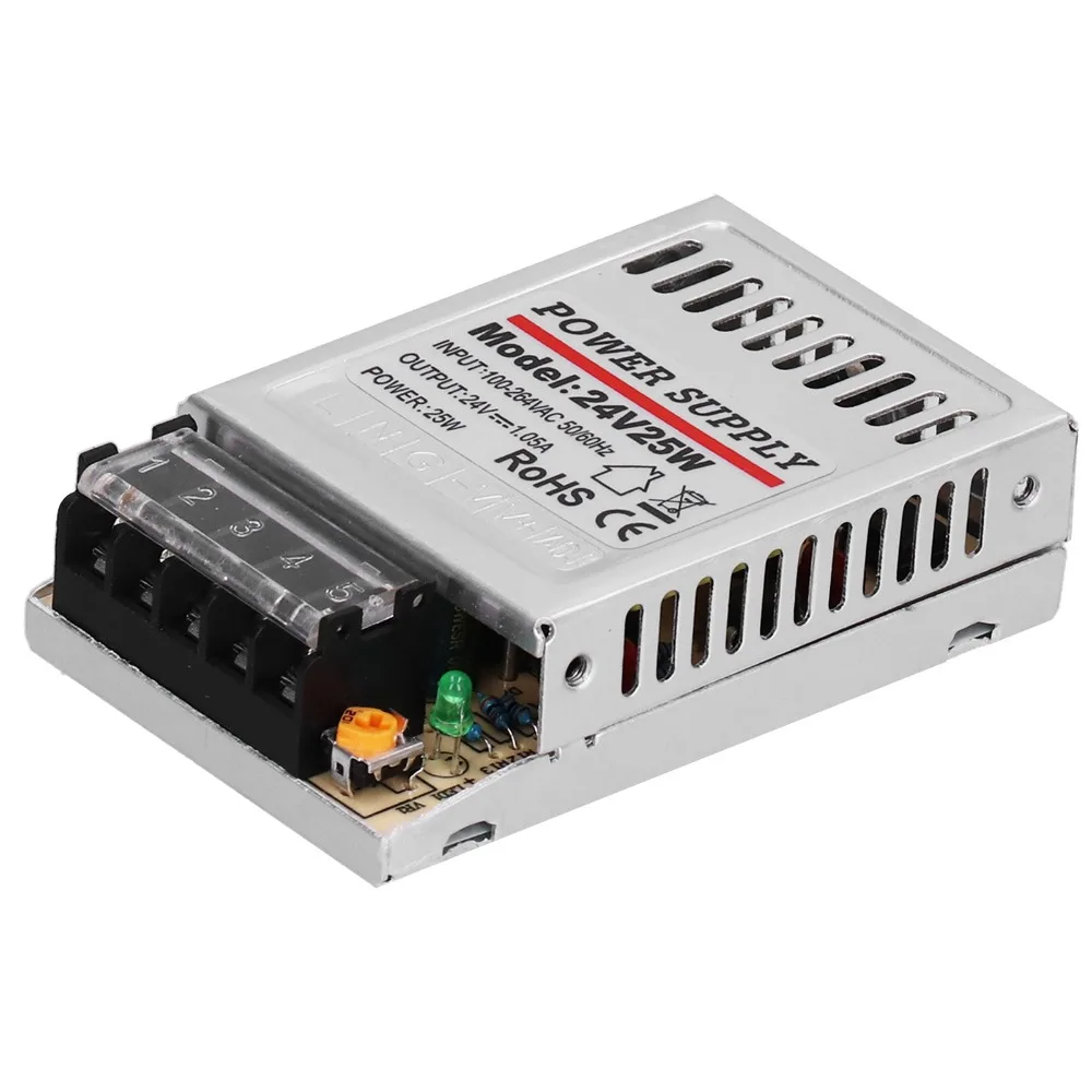 25W DC 24V 1.05A Switching Power Supply Small Size High Efficiency Power Transformer Reliable Performance