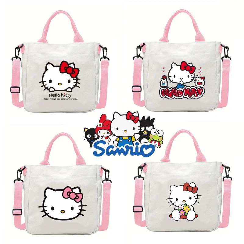 

Сумка Sanrio Cartoon HelloKitty, большая вместительная сумка через плечо, модная женская съемная сумка через плечо, сумка для хранения, подарок