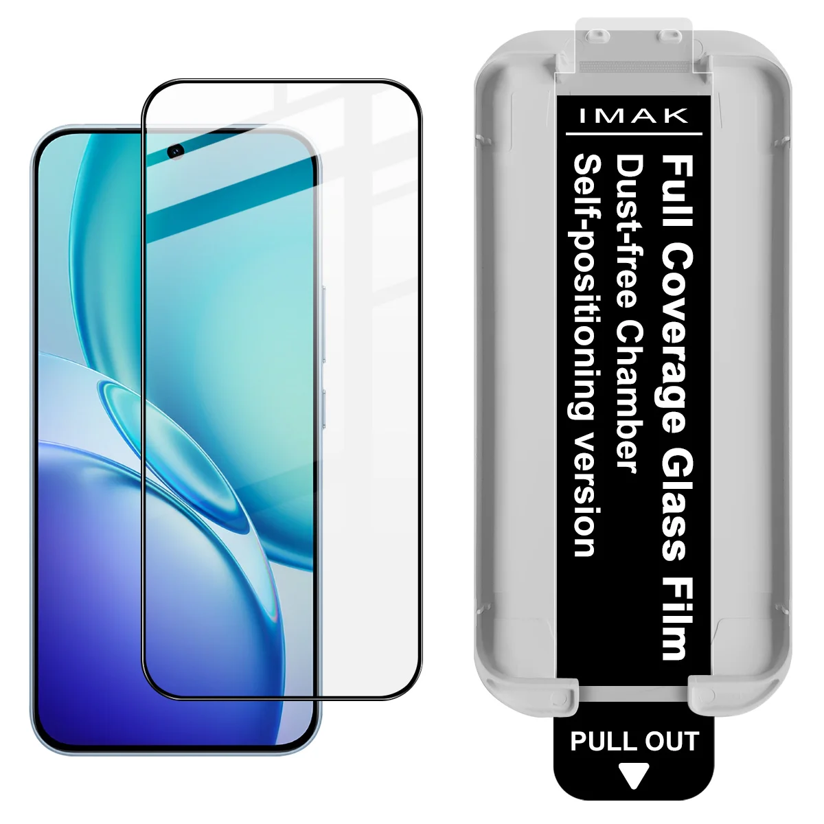 

Tempered Glass for vivo Y600 Pro Y500i 5G Dust-free Chamber Locator Film IMAK Pro+ Support Fingerprint