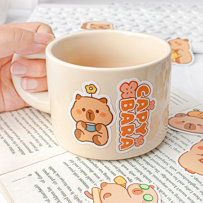 50Pcs Cute Cartoon Capybara Graffiti Stickers Creative Funny Fashion Decorative Scrapbook Sticky Phone Child Stickers