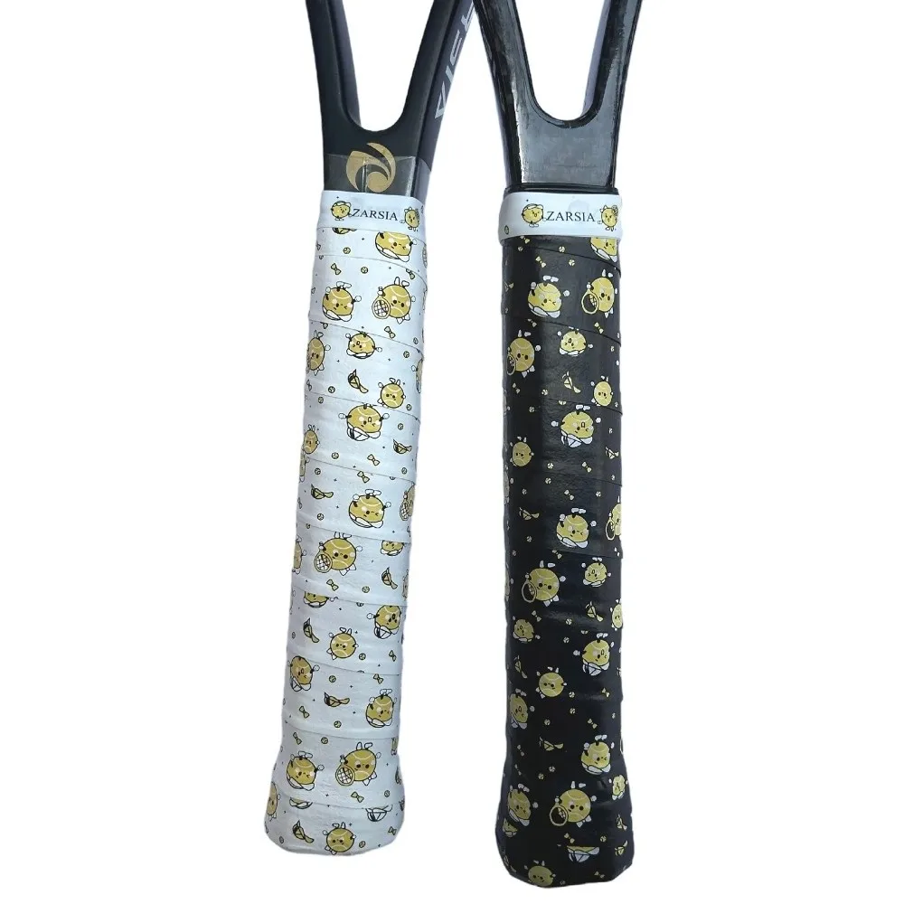 1.1M Badminton Handle Wrap Tape PU Cartoon Tennis Racket Grip Tape Anti-slip Sweat-Absorbent Badminton Racket Grips Wrap