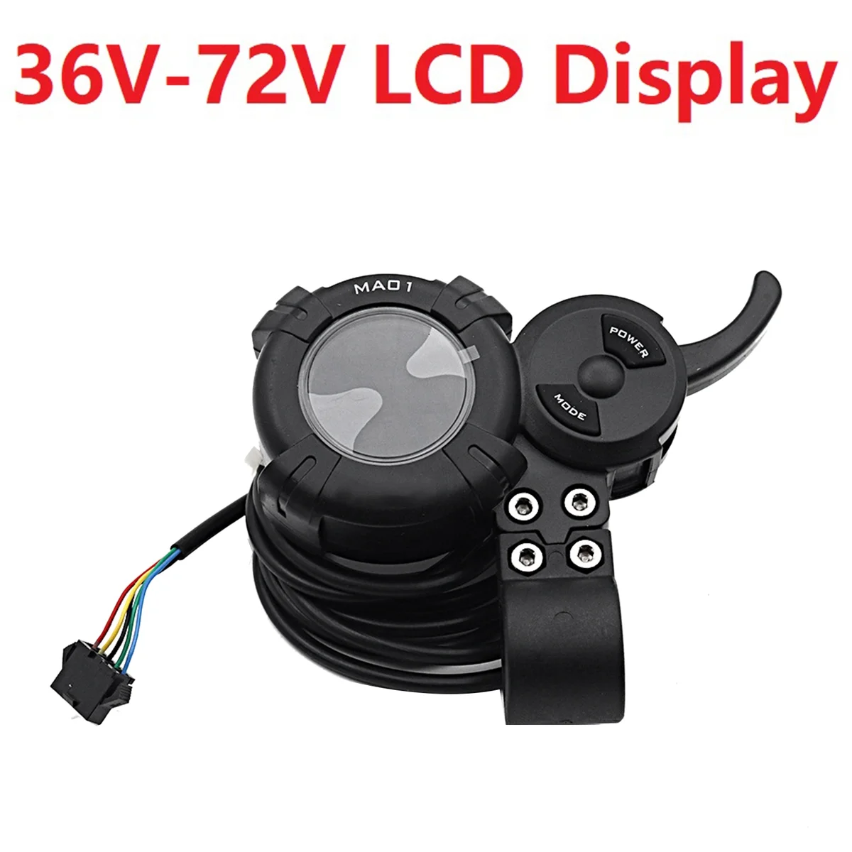 For DAMAO MA01 Electric Scooter LCD Display Dashboard Meter 36V-72V Knuckle Throttle Switch Electric Scooter Parts