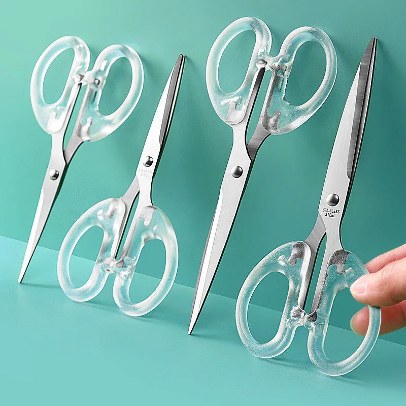 Stainless Steel Household Handmade Scissors Student Office Paper-cut Scissors Sharp and Small Sewing Scissors Household Tools