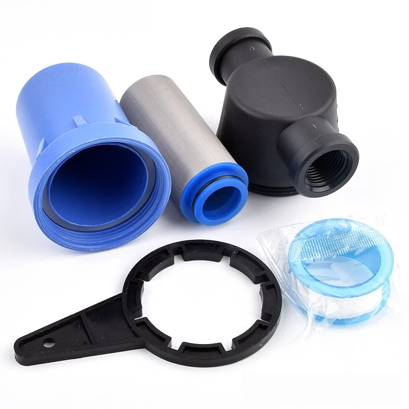 1/2''~1'' Garden Watering Filter Irrigation Impurity Prefilter Fish Tank Water Pump Filter, 40/100/250Mesh