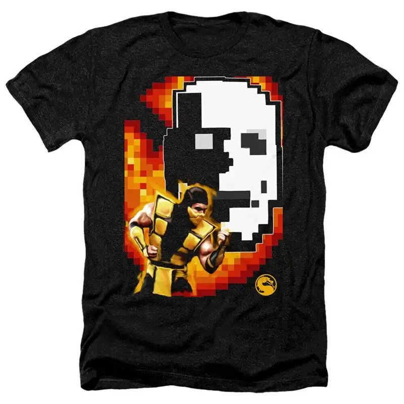 

Mortal Kombat Klassic Heather T Shirt Scorpion Black
