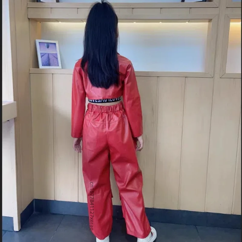 Jazz-Tanzkostüm für Mädchen, helle Farbe, Mädchen-Gruppen-Tanz-Performance-Kostüm-Set, trendiger und modischer Street Dance für Kinder