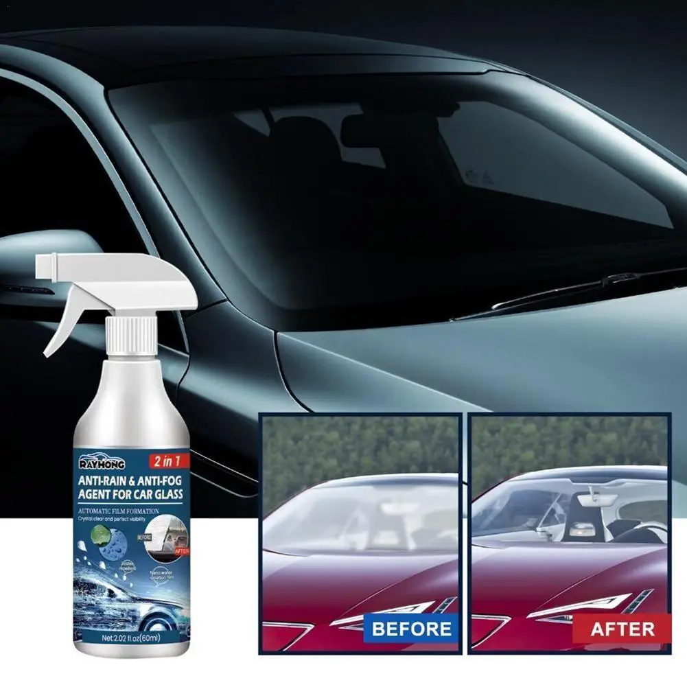 Car Glass Rainproof Agent Anti-fog Coating Glass Cleaning Polish Hydrophobic Agent Windshield Rearview Mirror Car Accessories