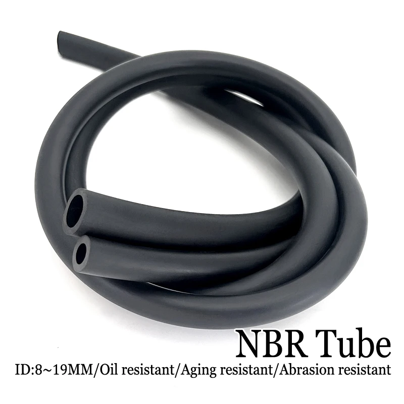 

ID 8 ~ 19 мм, нитриловый резиновый шланг из NBR, черный, высокотемпературный и износостойкий, моторный масляный бак, механическая трубка подачи масла