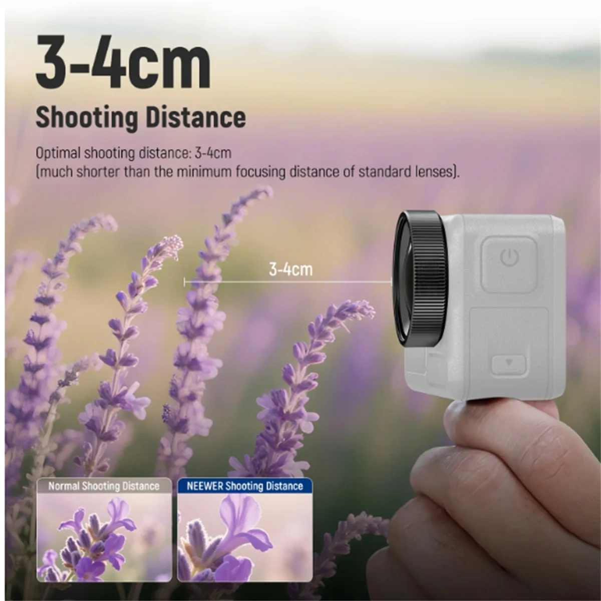 

Макрообъектив 2025+ для экшн-камеры Action 5 Pro/4, 2 элемента в группе 1 с двумя увеличениями