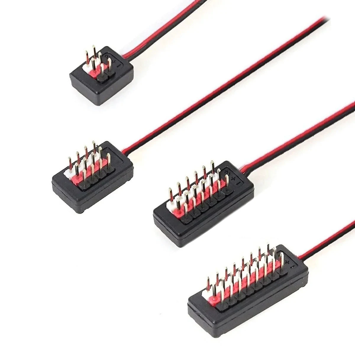 4 in1 JR Plug Parallel Y Extension Wire Cable 1 to 2 4 6 8 Hub Line Lamp Servo Fan Parallel Cable For RC Car Boat Upgrade Parts