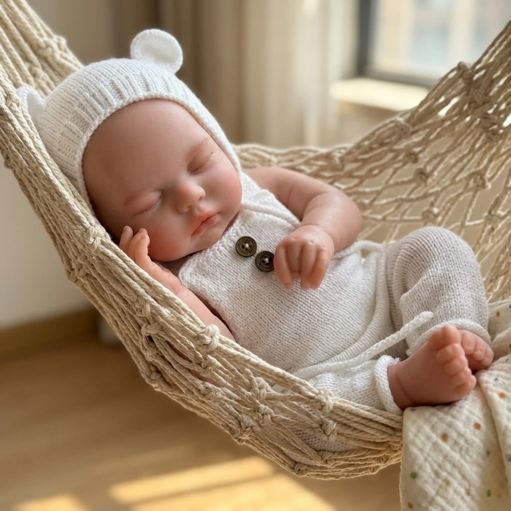 20 Inch Lovely Silicone Bebe Reborn Baby Doll Handmade Soft Touch Reborn Baby Doll Toy For Birthday Gifts