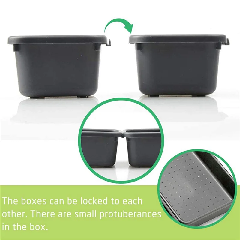 

AB30-72 Pack Interlocking Drawer Organizer Tray, Multi-Purpose Desk Drawer Tray Organizer For Kitchen Bathroom Office Bedroom