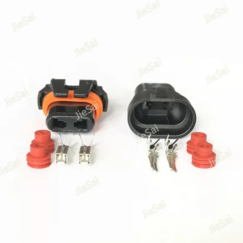 2 Pin DJ9006 9006 12059183 12059181 Headlight HID Wire Connector Female Square Light Lamp Plug For Auto Car