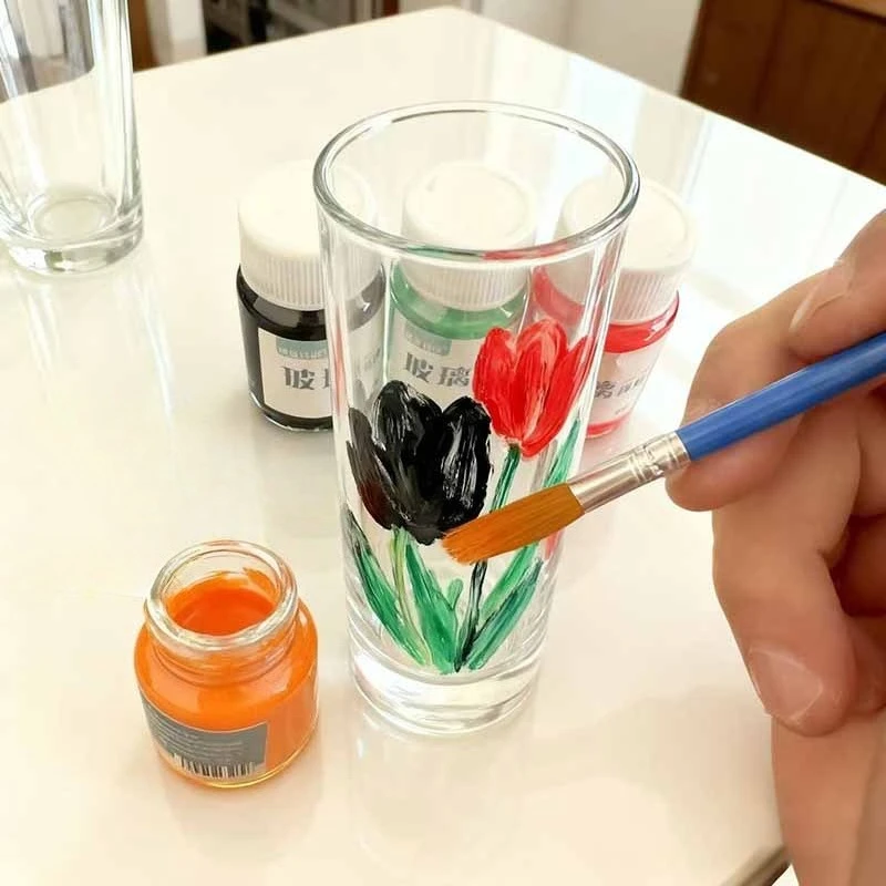 20 مللي صبغة زجاجية بدون خبز مقاومة للماء وليس من السهل تتلاشى للكتابة على الجدران الزخرفية الإبداعية المصنوعة يدويًا من السيراميك #4