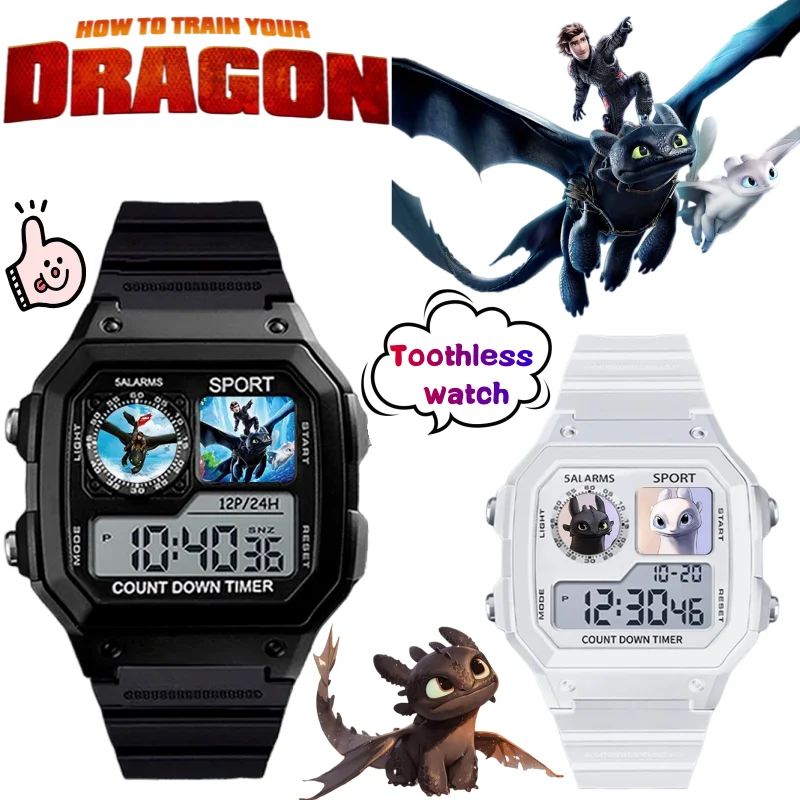 

Новые часы «Как приручить дракона: Беззубик» — креативные, стильные, аниме-мультяшные, студенческие, спортивные, водонепроницаемые, цифровые, электронные часы