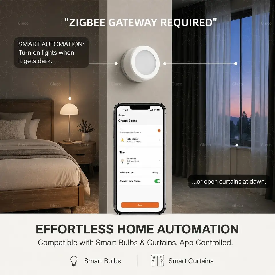 Zigbee Smart Light Sensor Brightness Detector Illumiance Detection For TUYA 2MQTT Smart Home Automation Scene Linkage Hub Need - 5