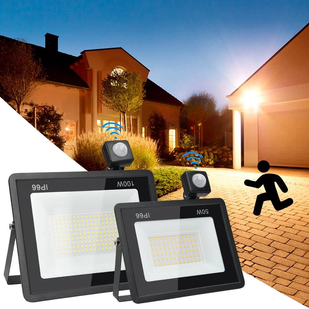 LED Flood Light 10W-100W  High Brightness Floodlight Outdoor Garden Reflector Wall Street Lamp Landscape Spotlight Outdoor Light
