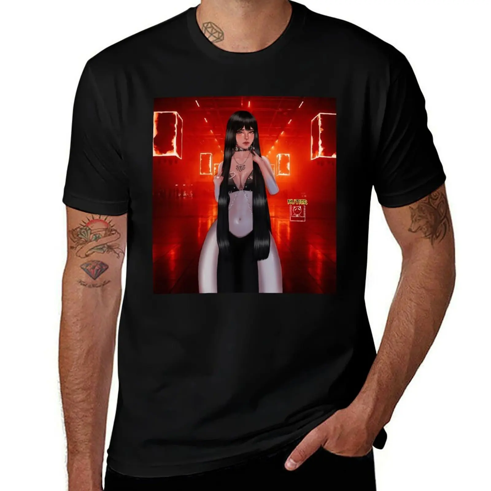 

IMVU Commission - Edit T-Shirt graphic t shirt vintage for a boy valentines boutique clothes graphic shirts Men's cotton t-shirt