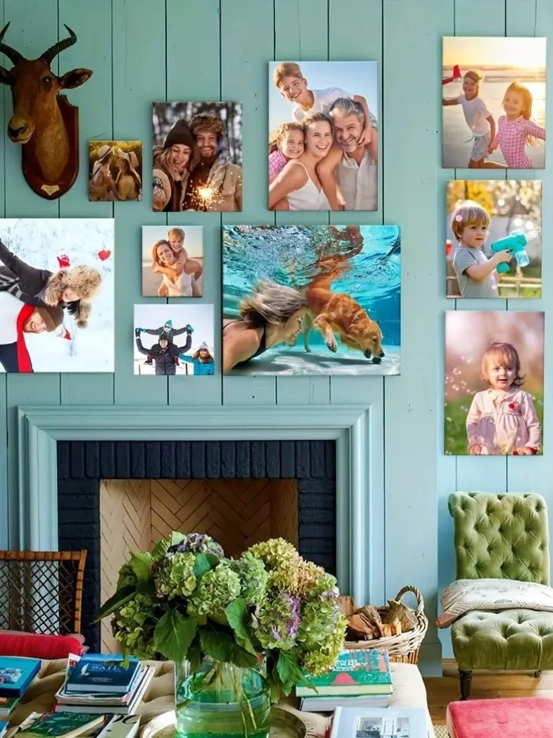 Personalisierte Leinwandbilder, individuelle Hochzeits- und Familienfotos, maßgefertigte Poster, Wandkunst, individuelle Geschenke für Feiertage und Geburtstage, Raumdekoration. – Detail 4