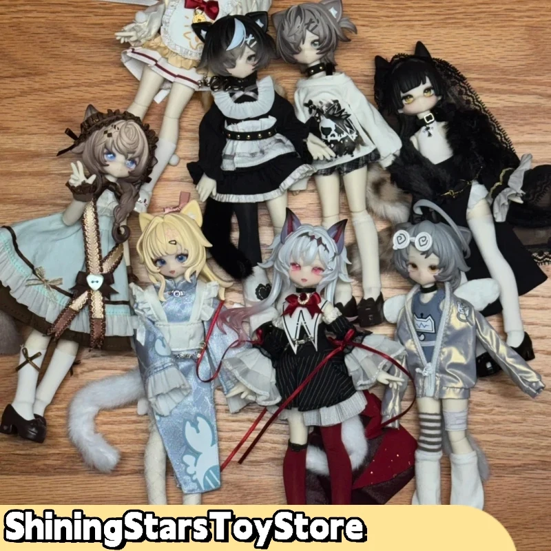 New Lunar Lore 1/8 Bjd Blind Box Meow The 8th Power Doll Desktop Decor Collectible Figure Gift Adult Collectors Mystery Box Toy