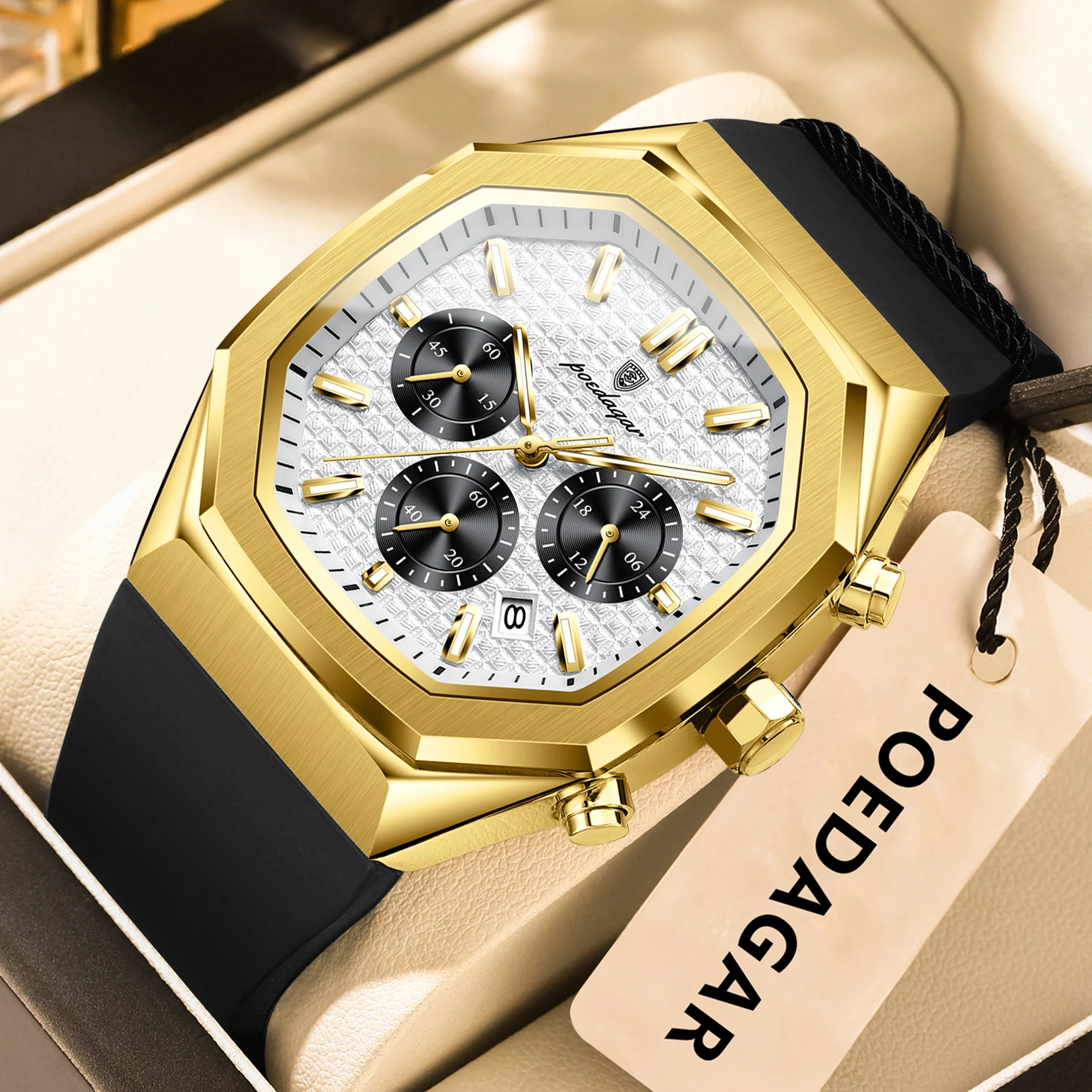 Men's Waterproof Chronograph Quartz Watch